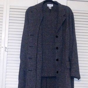 4-Button Herringbone Pantsuit